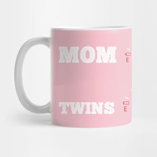 Funny mom mother twins baby family gift idea Mug